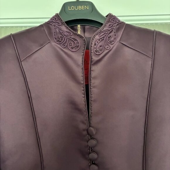 Plum evening suit - Picture 6 of 8